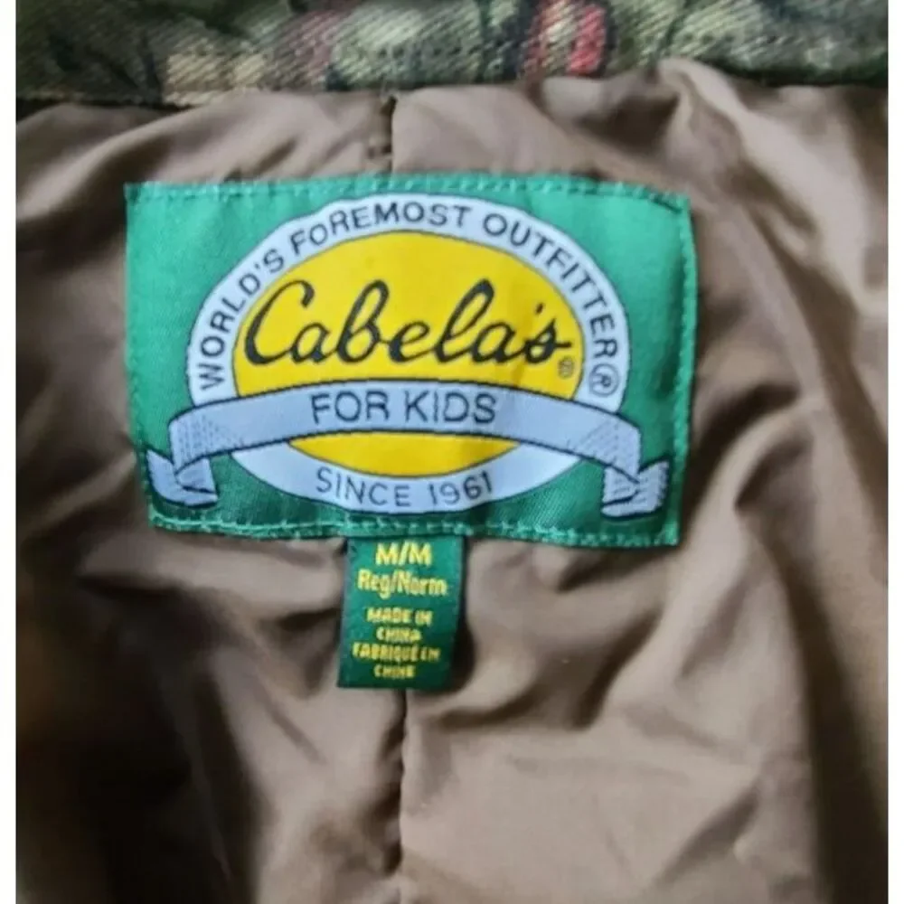 Cabelas For Kids Camo Insulated Hunting Coveralls Size Medium M‎ Camouflage